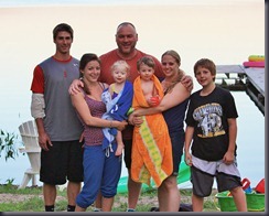 Family picture at Abrams Pond, Summer 2012.